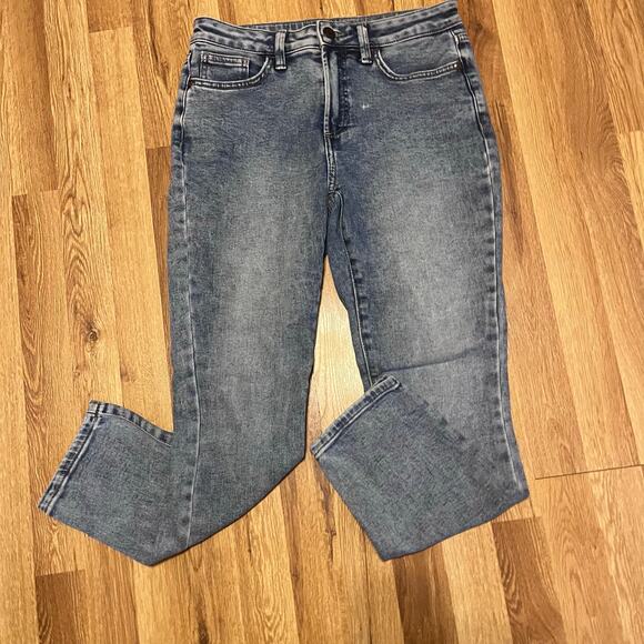 LC Lauren Conrad Light Wash Skinny Ankle Jeans Size 6 Mid Rise Stretch Denim - Picture 8 of 12
